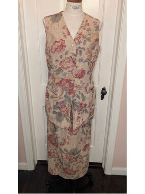 vintage 80's?! Parallel tapestry 2 piece set.